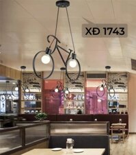 ĐÈN THẢ HÌNH XE ĐẠP - PHÙ HỢP LẮP ĐẶT NHÀ HÀNG - QUÁN BAR - QUÁN CAFE - ĐUI ĐÈN E27 * 1 - BÓNG EDISON ST64 / BÓNG LED BULB - MODEL : XĐ 1743