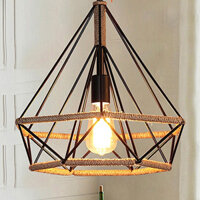 Đèn thả kim cương quấn, cuộn dây thừng DT 6528 cỡ 250mm- cỡ 380mm LH Shop