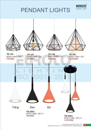 Đèn thả kim cương TE-138