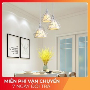 Đèn thả kim cương trắng (Đơn)