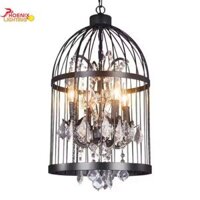 Đèn Thả Lồng Chim Pha Lê Sang Trọng Quý Phái Trang Trí Bàn Ăn Nhà Hàng Quán Cà Phê PHT160