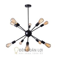 Đèn Thả: Mẫu đèn thả trang trí bàn ăn 10 bóng đèn kiểu con nhện
