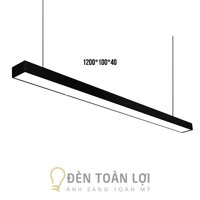 Đèn Thả: Mẫu đèn thả văn phòng bàn làm việc 1200 * 100 * 40mm công suất 36W