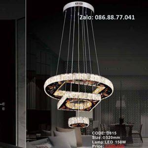 Đèn thả pha lê D815
