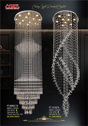 Đèn thả pha lê FT1318/9