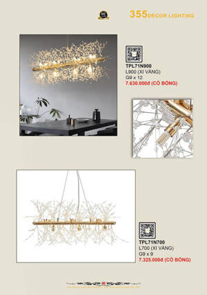 Đèn thả pha lê TPL71N700