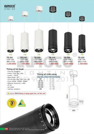 Đèn thả quầy bar TE-336