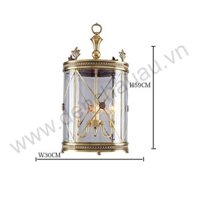 Đèn Thả Thân Đồng Chao Kính Ø300mm AL-AS120-30