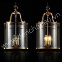 Đèn Thả Thân Đồng Chao Kính Ø200 Đến Ø450mm AL-QC5115-20