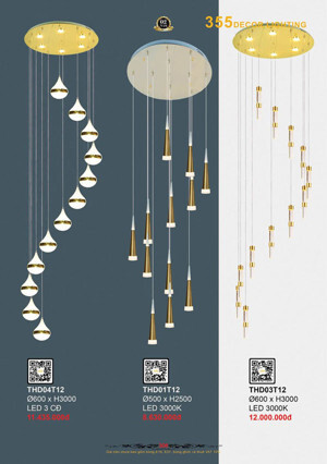 Đèn thả THD03T12