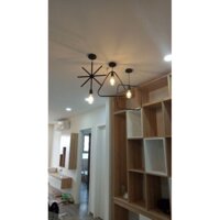 Đèn thả thiết kế  Mẫu đèn thả hình học trang trí quán trà sữa , cửa shop quần áo