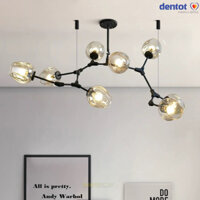 Đèn Thả Thuỷ Tinh Chao Trà 5 Bóng - Đèn trang trí phòng khách, quán cafe, nhà hàng THCN 172