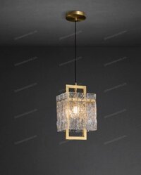 Đèn thả thuỷ tinh trang trí bàn ăn phong cách hiện đại 160*160*300mm ĐL-TH039-1L