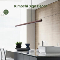 Đèn thả trần Decor phòng khách phong cách Bắc Âu bằng gỗ tự nhiên Kimochi Sign
