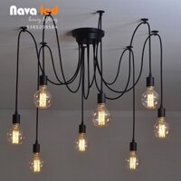 Đèn thả trần, dèn thả hình con nhện 8 tay, 10 tay giá siêu rẻ ( CHƯA bao gồm bóng ) - NAVA LED