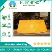 Đèn Thả Trần Hoa Hồng Vietmake TT009, Đèn Thả Cao Cấp, Họa Tiết Nổi 2 Mặt, Chất Liệu Vải Lụa