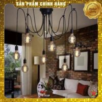 Đèn thả trần mạng nhện 10 bóng nghệ thuật