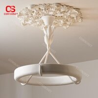 Đèn Thả Trần Thạch Cao Nghệ Thuật Hoa Văn Phong Cách Pháp Trang Trí Biệt Thự Lâu Đài