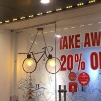 Đèn Thả Trần Trang Trí Bàn Ăn Phòng Khách Hình Xe Đạp ĐÈN