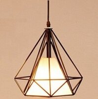 Đèn Thả Trần Trang Trí Hình Kim Cương, Chao Đèn Thả Trang Trí Độc Đáo (gồm bóng)