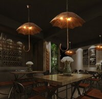 Đèn thả trần trang trí kiểu dáng cây dù sang trọng DTT-094