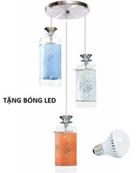 Đèn thả trần trang trí NB 301-3 (họa tiết) TẶNG BÓNG LED