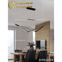 Đèn thả trang trí- Hợp kim nhôm - D120CM - LED - 52W - Đen - SP019024