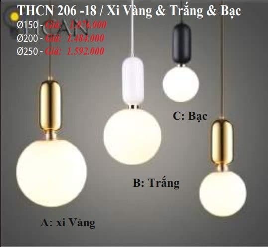 Đèn thả trang trí  THCN 206-18