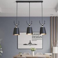 Đèn thả trang trí trần bộ 3 decor nội thất phòng khách phòng ngủ bàn ăn bao gồm bóng led