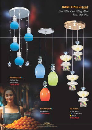 Đèn thả trang trí trần Netviet NB 6006-4