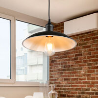Đèn thả treo trần Monsky trang trí bàn ăn, quán cafe, cửa hàng thời trang đẹp mắt dùng bóng LED Edision ST64 - Đen chưa có bóng