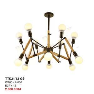 Đèn thả TTK21/12 Gỗ