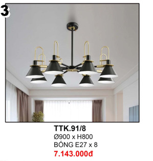 Đèn thả TTK91/8