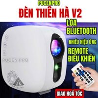 Đèn thiên hà PUCEN v2 Loa bluetooth thế hệ mới, Chiếu bầu trời sao dùng để trang trí nhà cửa + phòng bay PUCEN PRO