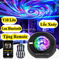 Đèn thiên hà V10 lite có loa bluetooth thế hệ mới 2023, đèn phi hành gia chiếu sao lốc xoáy loại mới giá rẻ