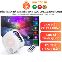 Đèn Thiên Hà V2 Có Loa Bluetooth Đèn Chiếu Bầu Trời Sao Cho Tiệc Tùng, Phòng Hát, Trang Trí Decor Phòng