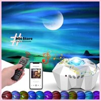 Đèn Thiên Hà V6 Kiêm Loa Bluetooth, Chiếu Bầu Trời Trăng Sao, Đèn Trôi Ngân Hà, Trang Trí Phòng Bay, Phòng Ngủ (MH Shop)