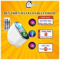 Đèn thiên hà V8 Pro cao cấp có loa blutooth kết hợp tia laser, 3D nháy theo nhạc