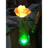 đèn thờ bàn tay phật pha lê