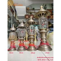 Đèn Thờ Bằng Đồng Thờ Cúng Giá Cả Hợp Lý Màu Vàng -1 Đôi