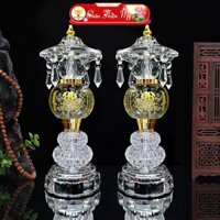 Đèn Thờ Bát Nhã Minh Châu Có Sẵn LED CHÂN THIỆN MỸ, Đèn Phong Thủy Cao Cấp Trang Trí Bàn Thờ