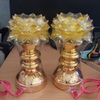 đèn thờ bông sen vàng số 3