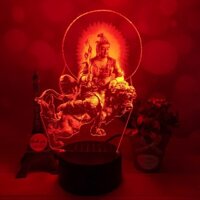 Đèn Thờ Di Lặc Bồ Tát, Đèn tranh Di Lặc Bồ Tát, Đèn thờ phật giáo đổi màu (PG007)