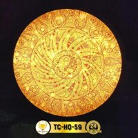 Đèn Thờ Hào Quang Phật Mandala In Tranh Trúc Chỉ, Trang Trí Bàn Thờ Gia Tiên, Treo Tượng Phật TC-HQ-59