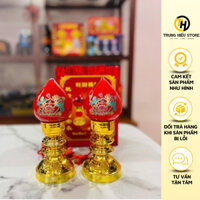 Đèn Thờ hình cây nến, 1 cặp 2 chiếc, sử dụng bóng led an toàn, đèn để bàn thờ, ban thần tài