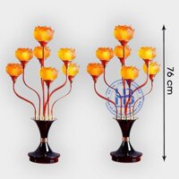 Đèn thờ hoa sen 7 bông cao 76cm