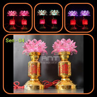 Đèn Thờ Hoa Sen, Đèn Bàn Thờ Phật, Đèn Thờ Quan Âm, Tổ Tiên SEN-04