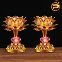 ĐÈN THỜ HOA SEN ĐỔI MÀU DÙNG PIN HOẶC ĐIỆN