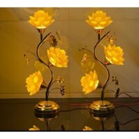 Đèn thờ lưu ly 3 bông cao 38cm, 48cm, 58cm bông sen