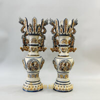 Đèn thờ nến giả cổ DT28R35